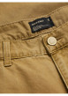 Thumbnail Pantalon en coton Kane Carpenter camel uni avec une coupe droite - Image 5