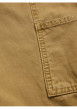 Thumbnail Pantalon en coton Kane Carpenter camel uni avec une coupe droite - Image 6