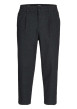 Thumbnail Pantalon chino anthracite uni avec une coupe droite et une taille élastiquée