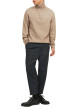 Thumbnail Pantalon chino anthracite uni avec une coupe droite et une taille élastiquée - Image 2