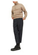 Thumbnail Pantalon chino anthracite uni avec une coupe droite et une taille élastiquée - Image 5