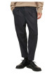 Thumbnail Pantalon chino anthracite uni avec une coupe droite et une taille élastiquée - Image 6