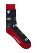 Thumbnail Coffret boxer et chaussettes en coton marine avec des imprimés - Image 3