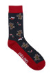 Thumbnail Coffret boxer et chaussettes en coton marine avec des imprimés - Image 4