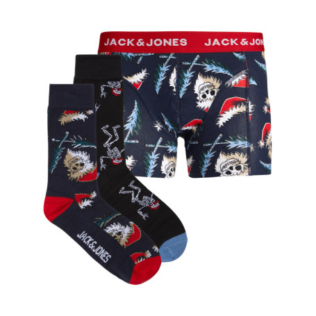 Coffret boxer marine et chaussettes en coton...