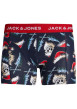 Thumbnail Coffret boxer marine et chaussettes en coton avec des imprimés - Image 2