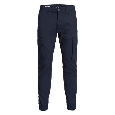 Pantalon cargo Paul Flake marine uni en coton...