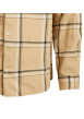 Thumbnail Chemise beige à carreaux en coton avec une coupe droite et un col français - Image 3