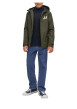 Thumbnail Jean Chris bleu uni avec une coupe droite et un passant pour la ceinture - Image 2