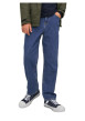 Thumbnail Jean Chris bleu uni avec une coupe droite et un passant pour la ceinture - Image 6