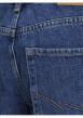 Thumbnail Jean Chris bleu uni avec une coupe droite et un passant pour la ceinture - Image 8