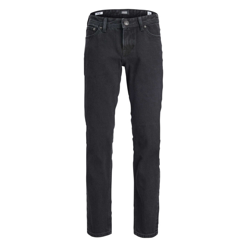 Jack & Jones - Jean Clark Noir Uni En Coton Avec Une Coupe Regular Fit Et 5 Poches - Noir Jack & Jones - Jean Clark Noir Uni En Coton Avec Une Coupe Regular Fit Et 5 Poches - Noir