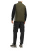 Thumbnail Doudoune sans manches kaki avec une coupe droite et une fermeture zipée - Image 3