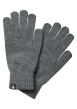 Thumbnail Gants Barry gris unis avec les poignets élastiqués en bord côte
