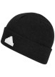Thumbnail Bonnet en laine mélangée noir en maille jersey