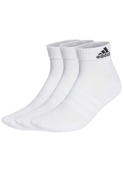 Lot de 3 paires de chaussettes basses blanches unies
