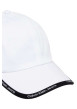 Thumbnail Casquette en coton biologique blanche unie avec liseré noir logotypé - Image 2
