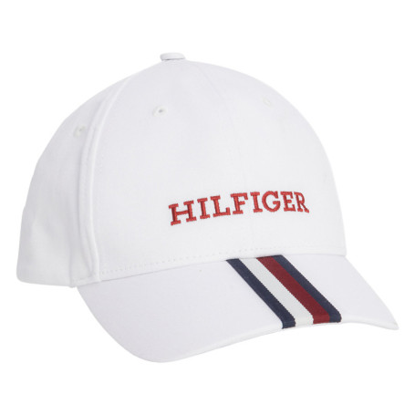 Casquette en coton blanche unie avec nom de la...