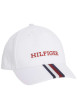 Thumbnail Casquette en coton blanche unie avec nom de la marque brodé à l'avant