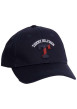 Thumbnail Casquette en coton marine unie avec une fermeture à picots à l'arrière