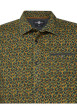 Thumbnail Chemise en coton kaki imprimée coupe regular fit col français - Image 3