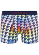 Thumbnail Boxer Classique en coton avec imprimés multicolores et coupe fermée