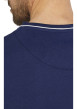 Thumbnail Pyjama T-Shirt De Nuit en coton marine uni avec une coupe droite et un col V - Image 4