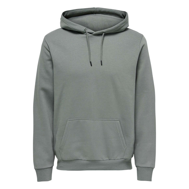 Only&sons - Sweatshirt Tilleul Uni Avec Une Coupe Droite Et Un Col à Capuche - Tilleul Only&sons - Sweatshirt Tilleul Uni Avec Une Coupe Droite Et Un Col à Capuche - Tilleul