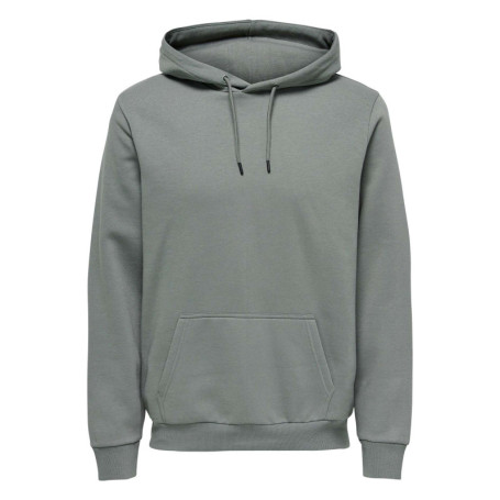 Sweatshirt tilleul uni avec une coupe droite et...