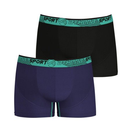 Lot de 2 boxers unis avec une coupe fermée et...