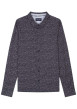 Thumbnail Chemise coupe slim en coton noir imprimé épingles à nourrices blanches