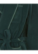 Thumbnail Peignoir à col châle sapin uni avec une coupe droite et une ceinture - Image 3