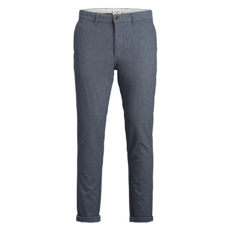 Pantalon chino Marco en coton mélangé bleu...