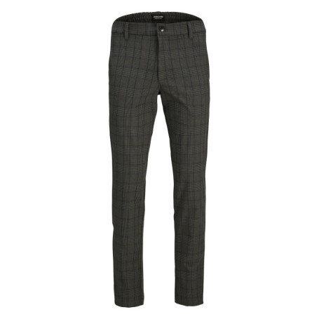 Pantalon chino Toile anthracite imprimé prince...