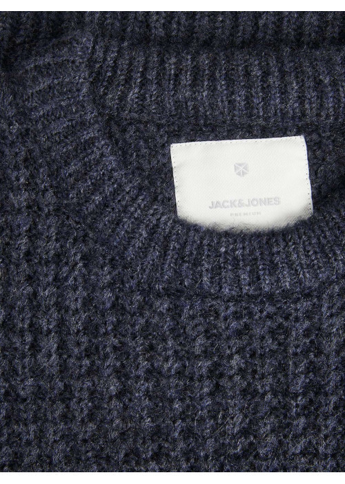 Pull Life Is Good Taille M Bleu - Col Ras Du Cou Laine Mélangée - Occasion Très Bon État