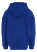 Thumbnail Sweat à capuche en coton mélangé bleu uni avec une coupe droite - Image 3