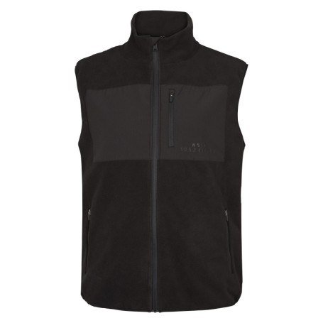 Cardigan sans manches noir polaire avec une...
