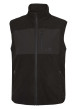 Thumbnail Cardigan sans manches noir polaire avec une coupe droite et un col montant