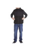Thumbnail Cardigan sans manches noir polaire avec une coupe droite et un col montant - Image 3