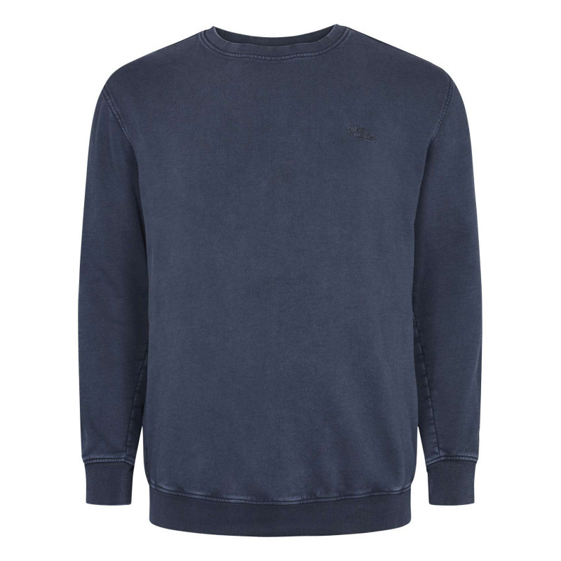 North 56°4 - Sweat En Coton Marine Uni Avec Une Coupe Droite Et Un Col Rond - Marine North 56°4 - Sweat En Coton Marine Uni Avec Une Coupe Droite Et Un Col Rond - Marine