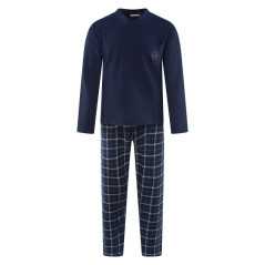 Uniexcosm Pyjama Homme Hiver Coton Manche Longue Robe De