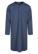 Thumbnail Pyjama Tee-Shirt De Nuit marine à imprimé une coupe droite et un col tunisien