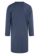 Thumbnail Pyjama Tee-Shirt De Nuit marine à imprimé une coupe droite et un col tunisien - Image 2