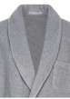 Thumbnail Peignoir gris clair uni avec une coupe droite et une ceinture à la taille - Image 3