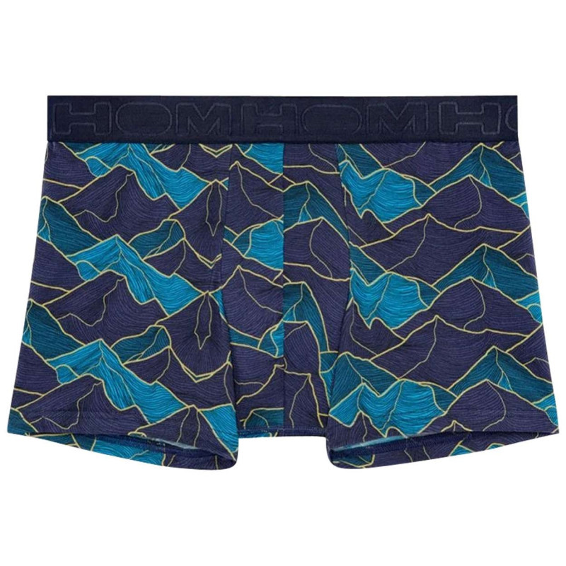 Hom - Boxer Classique Bleu Marine Imprimé Avec Une Coupe Près Du Corps - Marine Hom - Boxer Classique Bleu Marine Imprimé Avec Une Coupe Près Du Corps - Marine