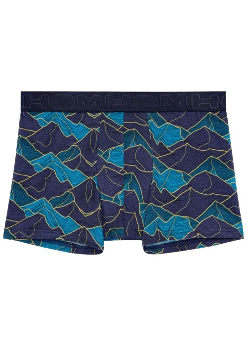 Boxer classique bleu marine imprimé avec une coupe près du corps
