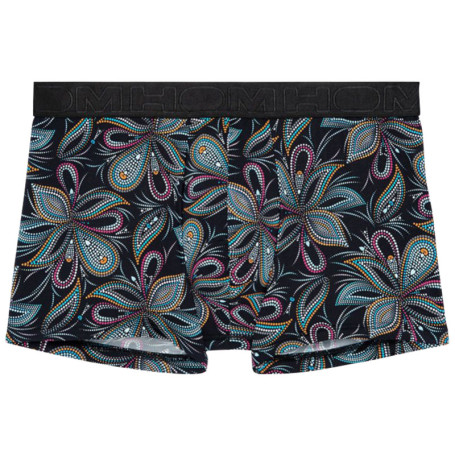 Boxer classique noir avec un imprimé mandala et...