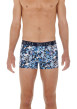 Thumbnail Lot de 3 boxers classiques en coton bleu avec un imprimé fleurs abstraits - Image 2
