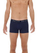 Thumbnail Lot de 3 boxers classiques en coton bleu avec un imprimé fleurs abstraits - Image 4
