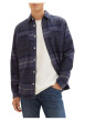 Thumbnail Chemise en coton marine tartan coupe regular et un col français - Image 2
